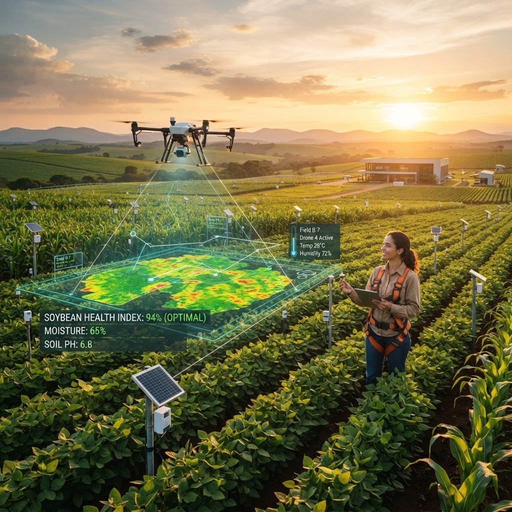 Agricultura Inteligente: Como IoT e Inteligência Artificial Estão Transformando o Agro Brasileiro